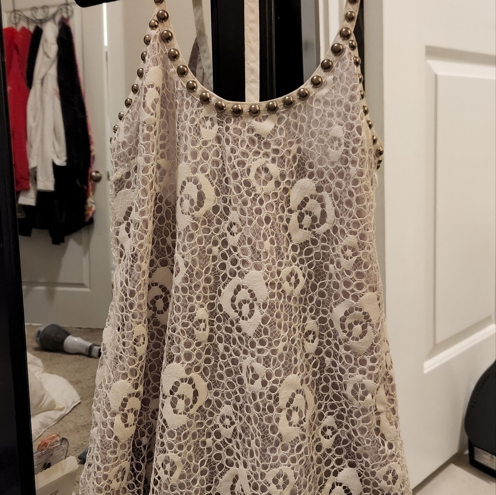 Free People lace mini dress